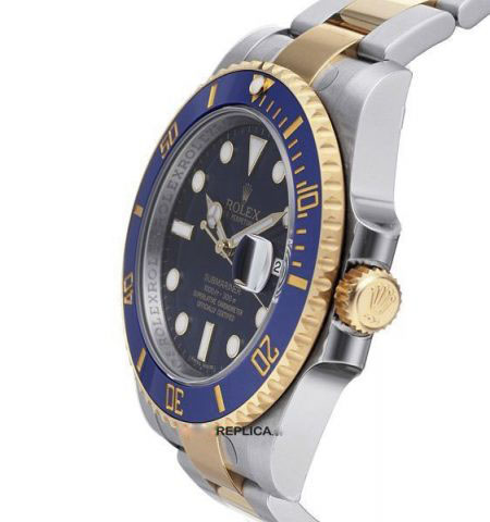 Rolex-Submariner-Blue-Ceramic-2tone-Date-side-450x480